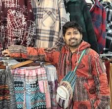 Himalayan handwoven poncho